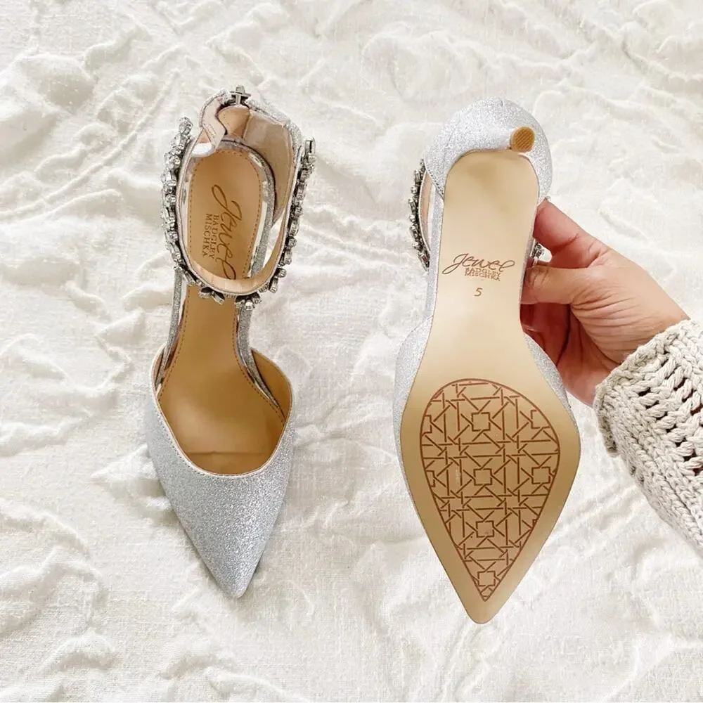 Badgley Mischka Raleigh Glitter PumpsNew $110